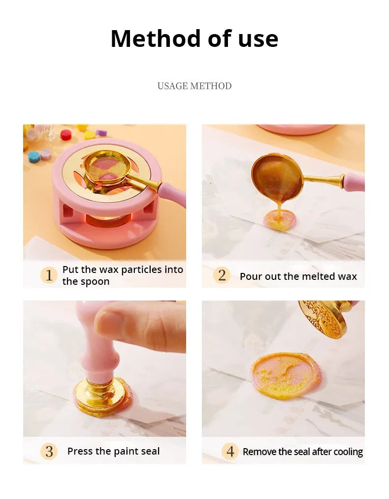 Lacquer Wax Seal Furnace Set