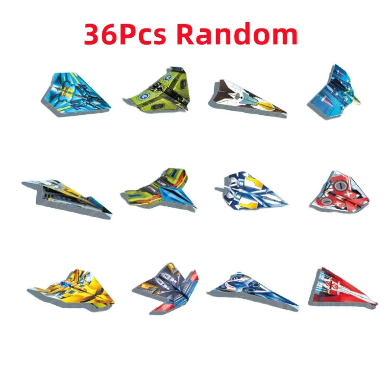 Colorful Origami Paper Plane Puzzle Craft Toy