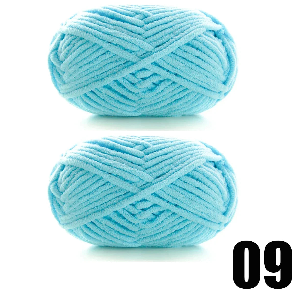 2pcs x 50g Soft Chenille Velvet Yarn