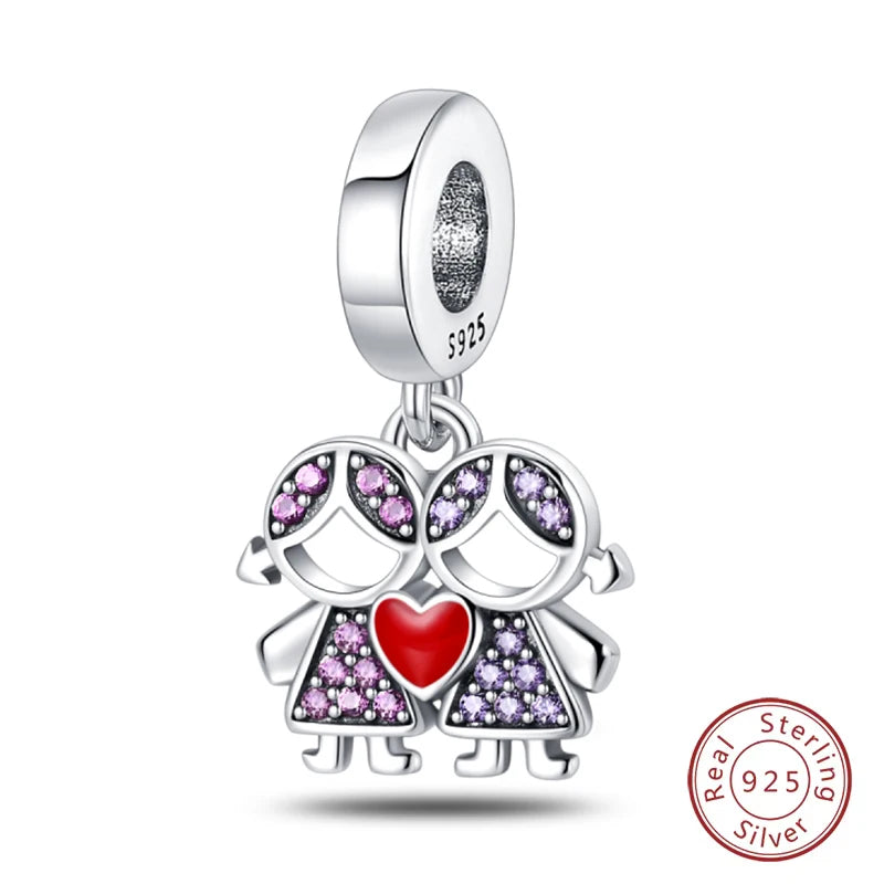 S925 Silver Luminous Firefly & Star Charms (3mm)