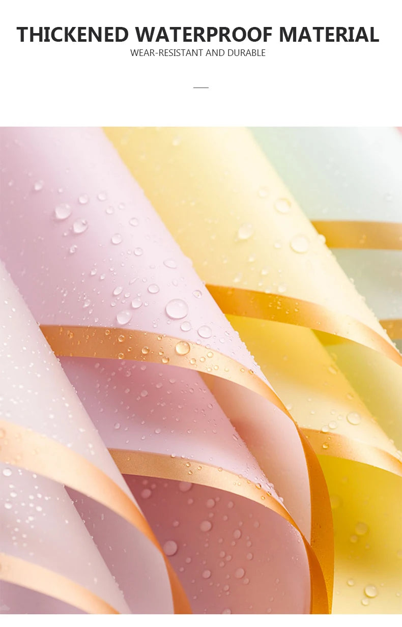 10 Sheets Waterproof Flower Wrapping Paper