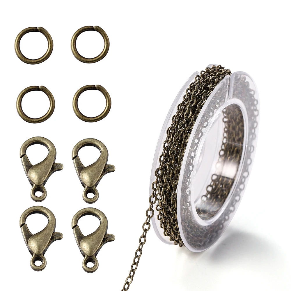 3M Alloy Link Chain with Clasps & Jump Rings