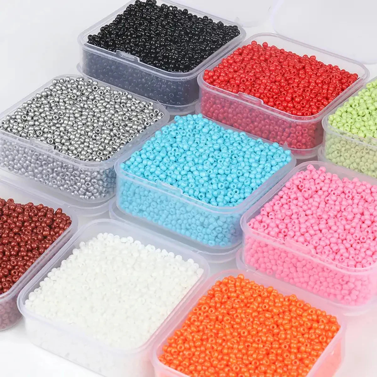 4000pcs 2mm Glass Seed Beads