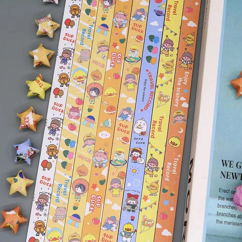 540 Sheets Lucky Star Origami Paper Strips