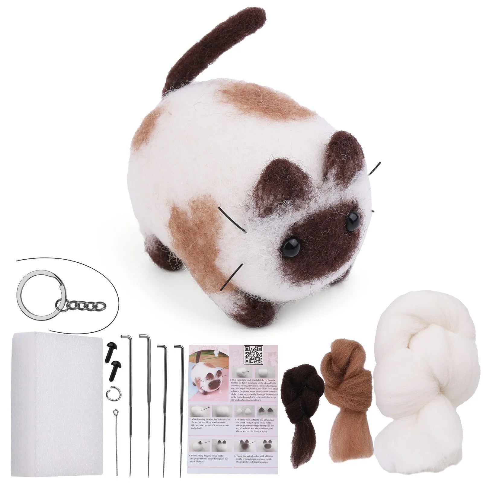 Dog & Cat Wool Needle Felting Kit