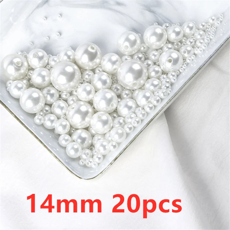 500pcs Imitation Pearl Beads with Hole (3–10mm)