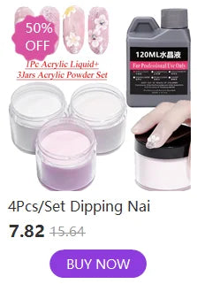120ml EMA Acrylic Liquid & Pink Builder Powder Set
