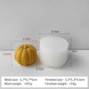 3D Pumpkin Silicone Mold – DIY Aroma Candle, Plaster Ornament & Chocolate Candy Mold for Halloween Decorations
