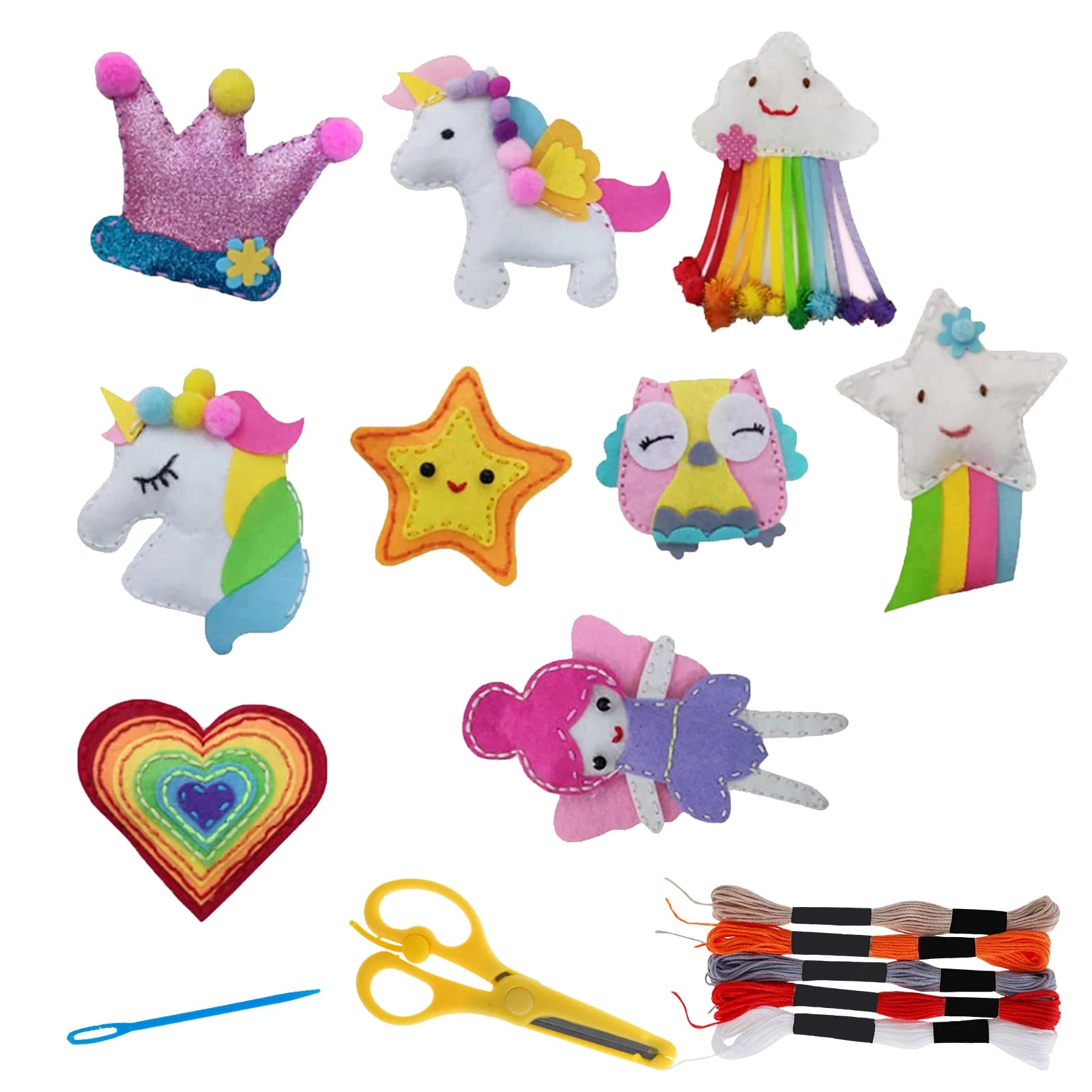 5/9Pcs Kids DIY Sewing Kit