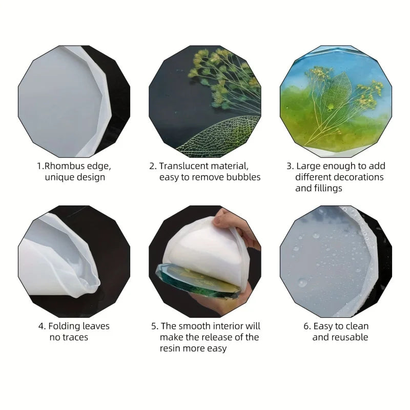 4-Pack Resin Coaster Molds