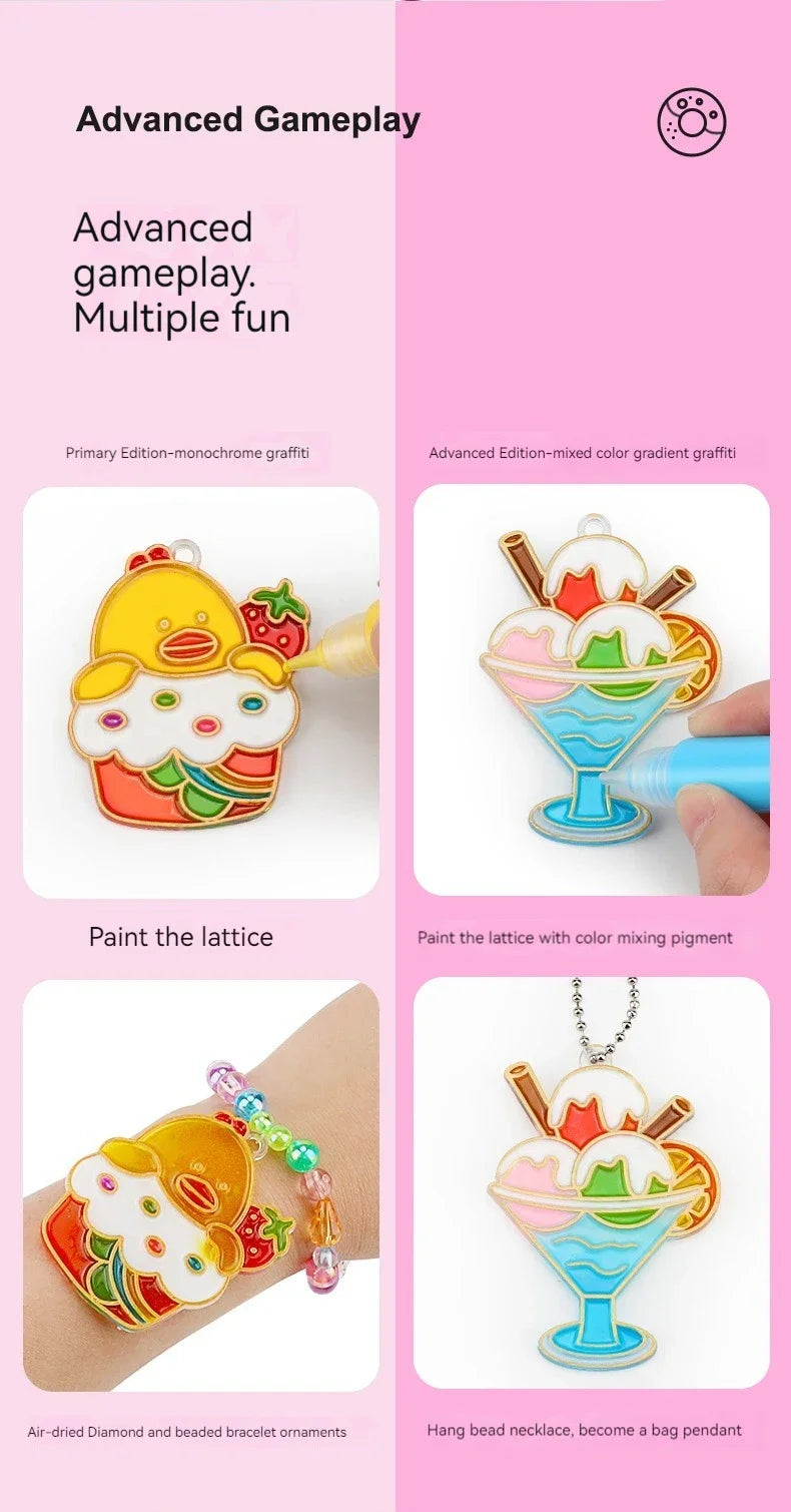 Children DIY Crystal Glue Painting Set