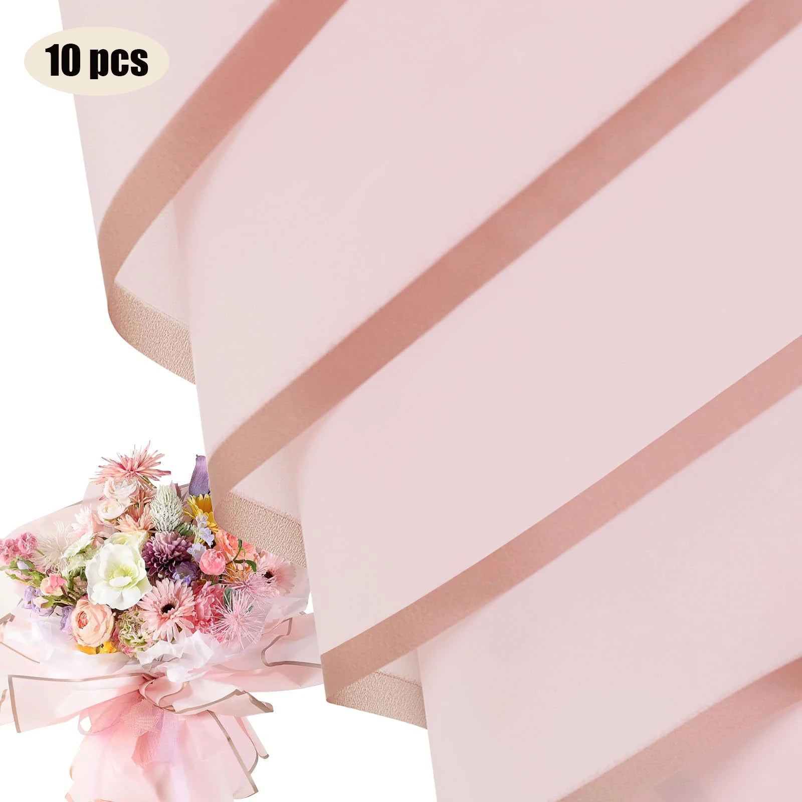 10 Sheets Waterproof Flower Wrapping Paper