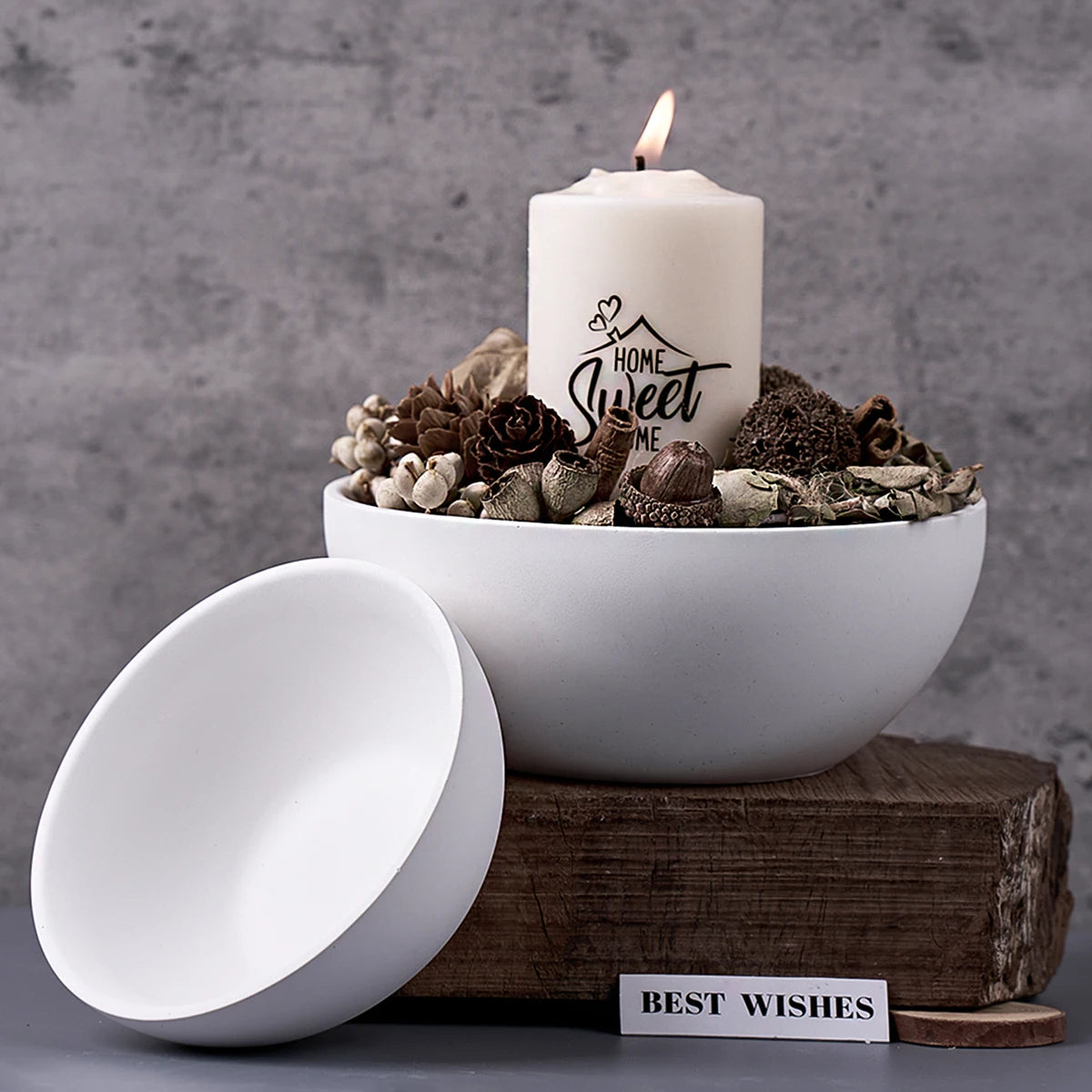 Round Concrete Bowl Silicone Mold