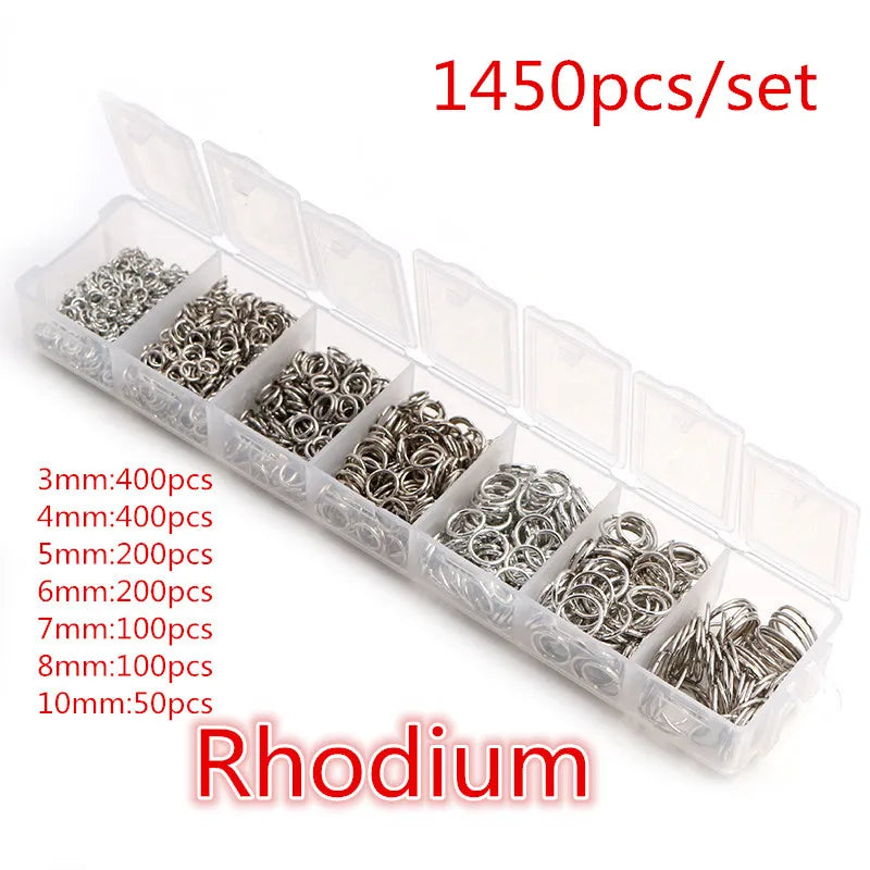 Jump Rings Set (3–10mm, 8 Colors) for Jewelry Making