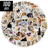 10/50/100pcs Funny Cartoon Dog Stickers – Cute Vinyl Decals for Laptop, Phone, Bike, Luggage, Kids Crafts