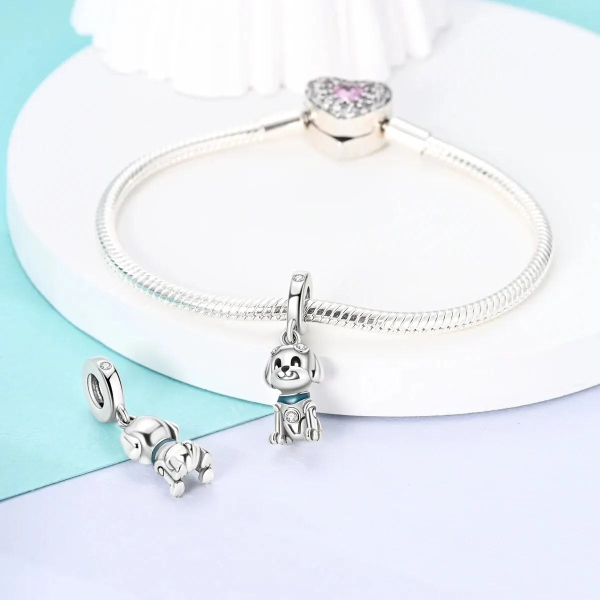 MULA 1PC Silver Plated Charms