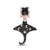 925 Sterling Silver Black Mysterious Charms – Bat, Spider, Duck, Eagle – Fits Original Charm Bracelets, Gothic Style Jewelry for Women