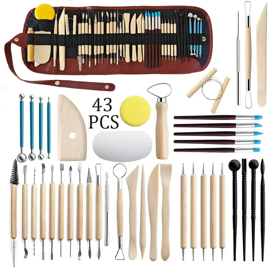 Pottery Clay Sculpting Tools Kit