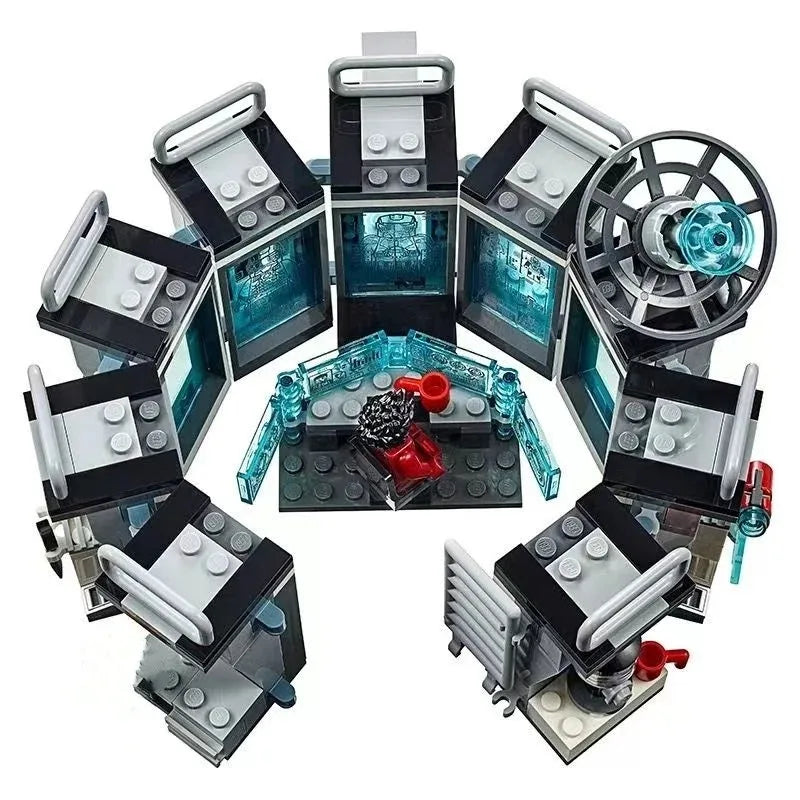 Marvel Avengers Iron Man Hall of Armour Building Blocks Set