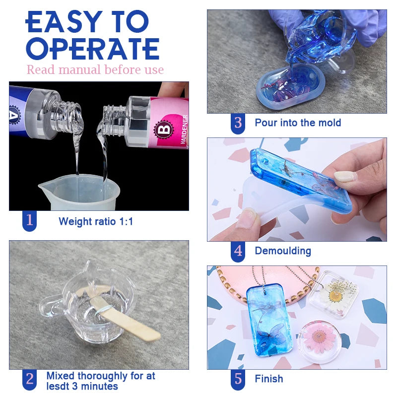 1:1 Crystal Clear Epoxy Resin Kit