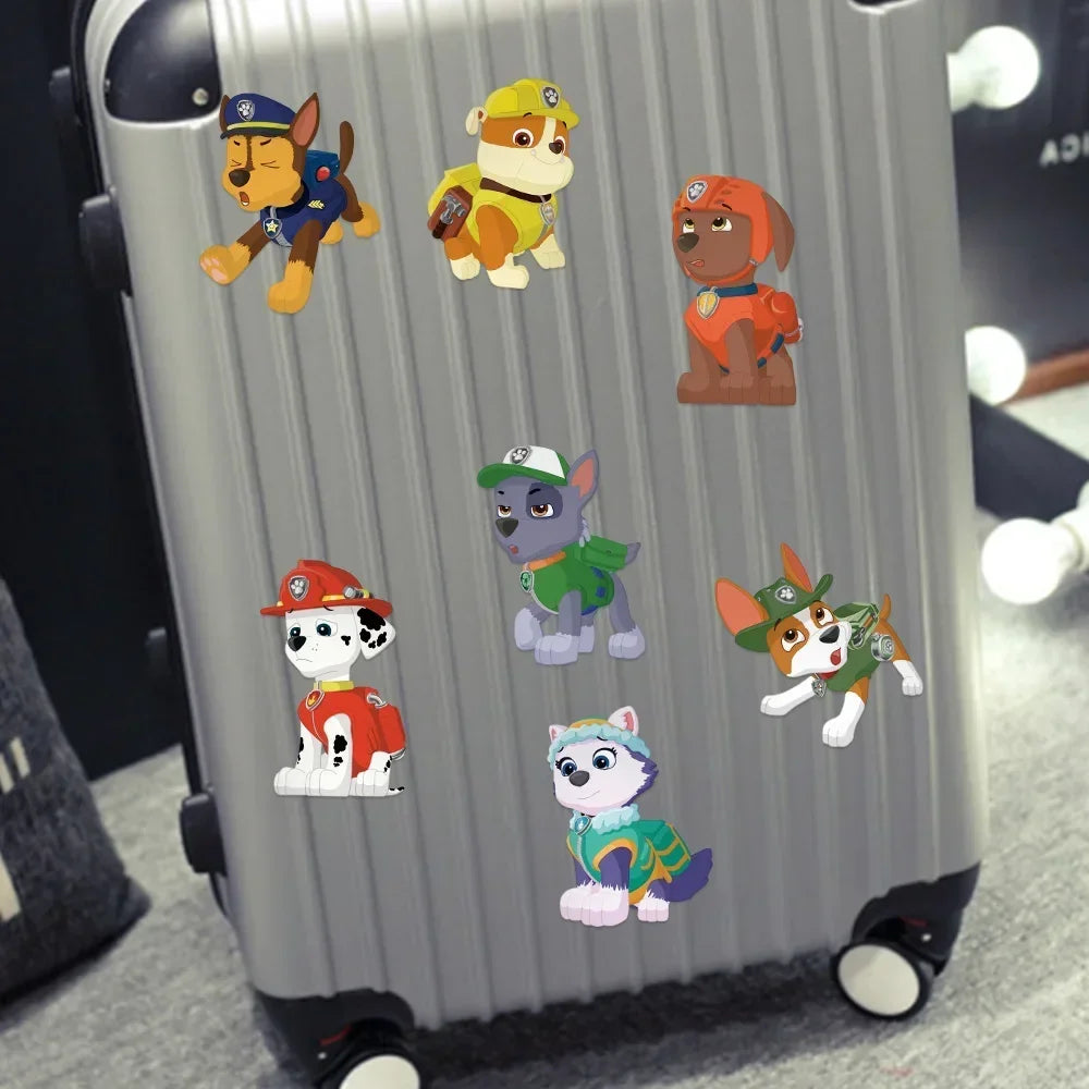 8/16/48 Sheets Cartoon Dog Make-a-Face Puzzle Stickers