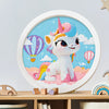 DIY Diamond Painting Set – Cartoon Unicorn & Mermaid Mosaic Kit for Kids, Handmade Home Decoration & Gift Toy