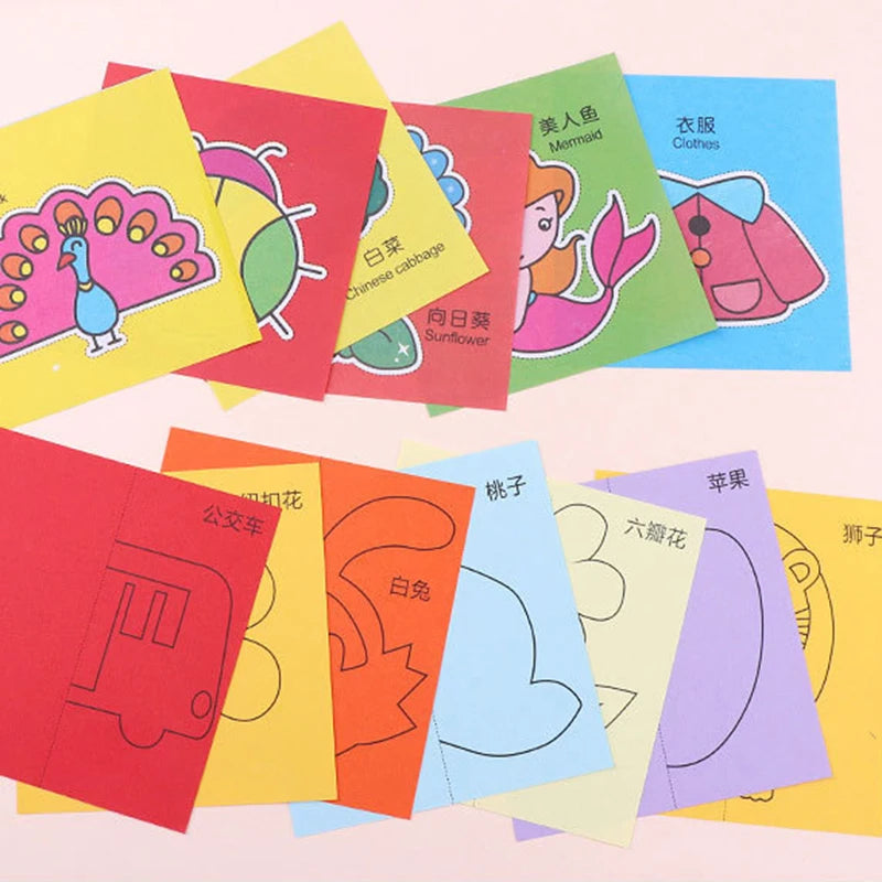 49–91pcs Kids Scissor Skills Cutting Practice Set