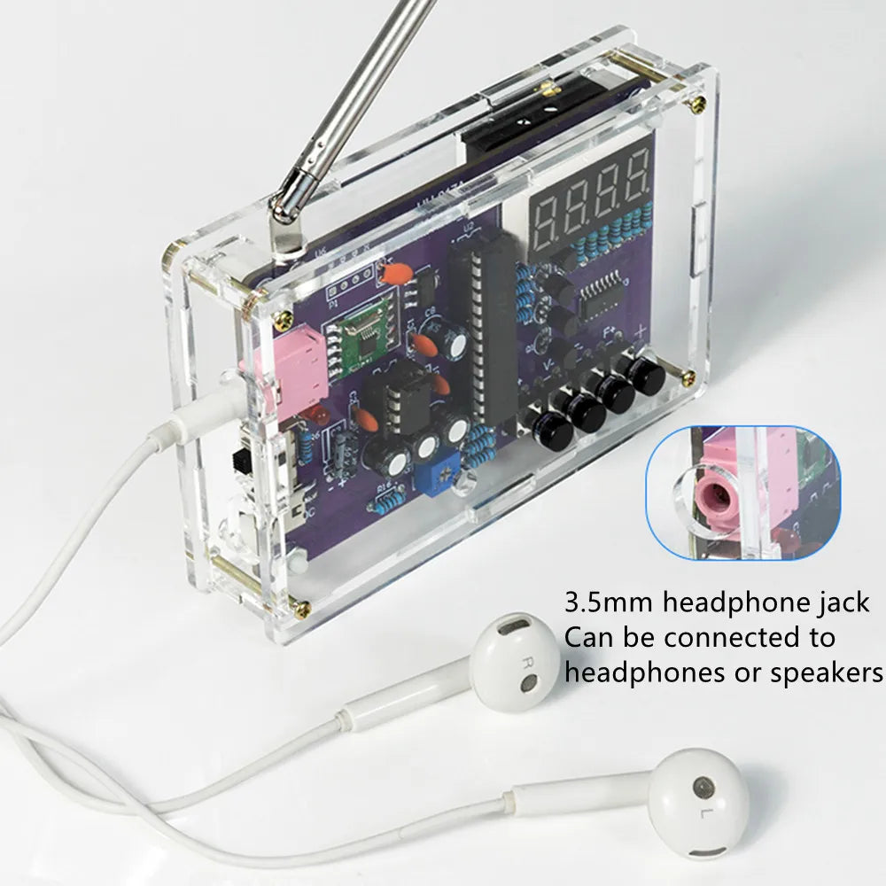 DIY FM Radio Kit with Digital Display (87–108MHz)