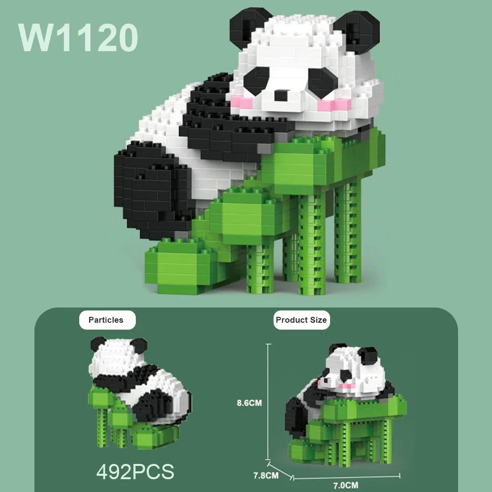 Cute Chinese Panda Building Blocks Set