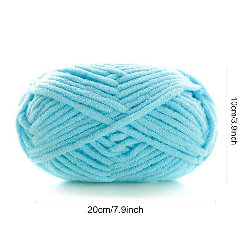 2pcs x 50g Soft Chenille Velvet Yarn