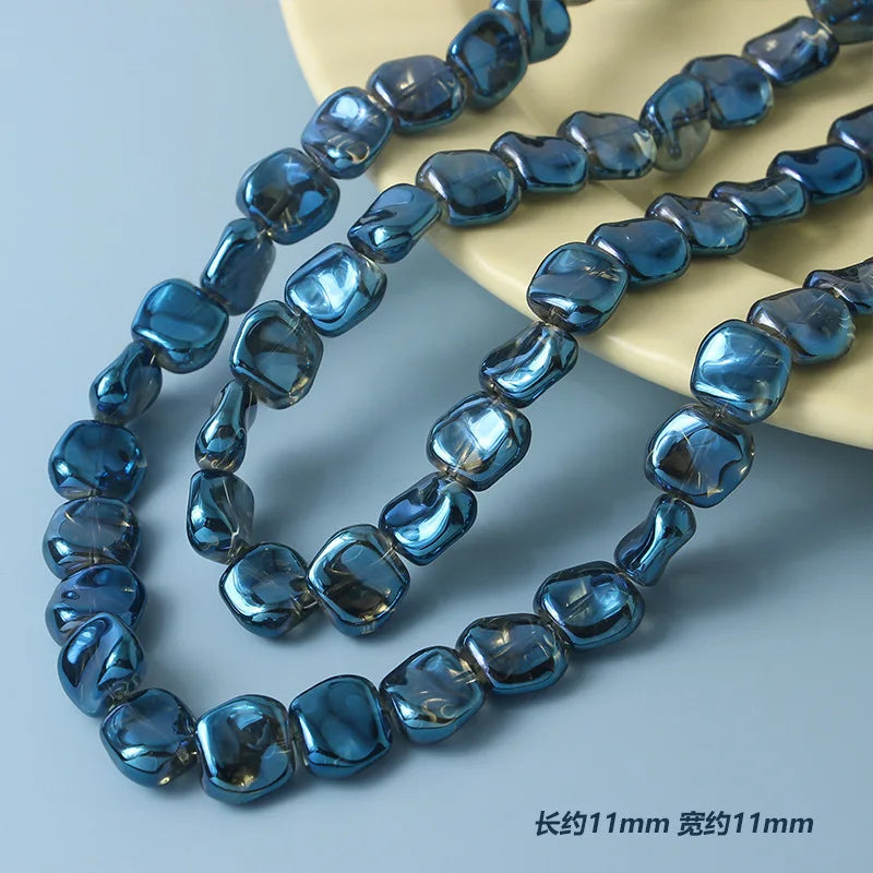 20pcs 11mm Irregular Lampwork Glass Beads