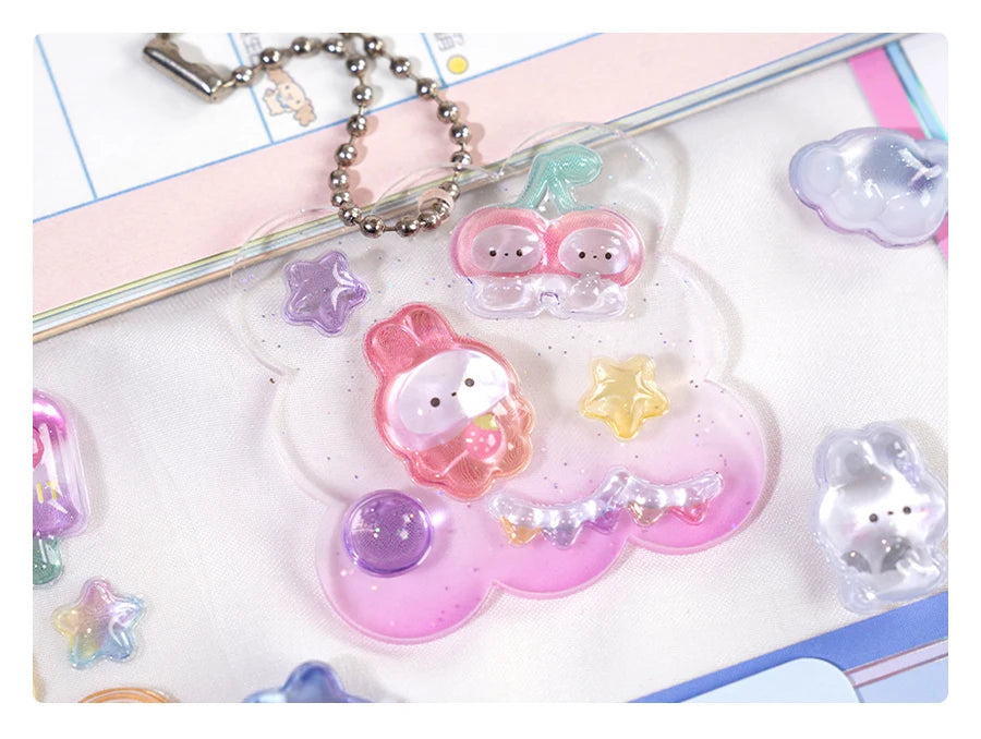 Sweet Fruit & Ice Cream 3D Relief Stickers