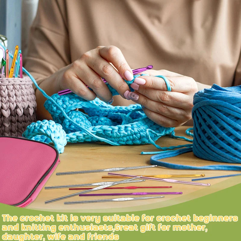 Fenrry Crochet Hooks Kit with Case & Accessories