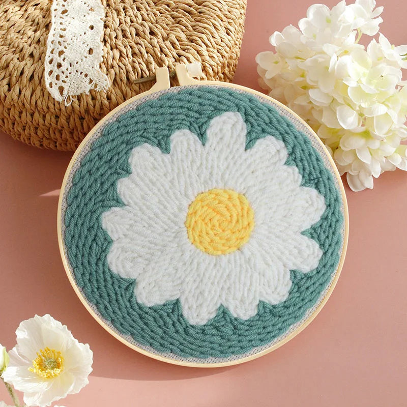 Sunflower DIY Punch Needle Embroidery Kit for Beginners
