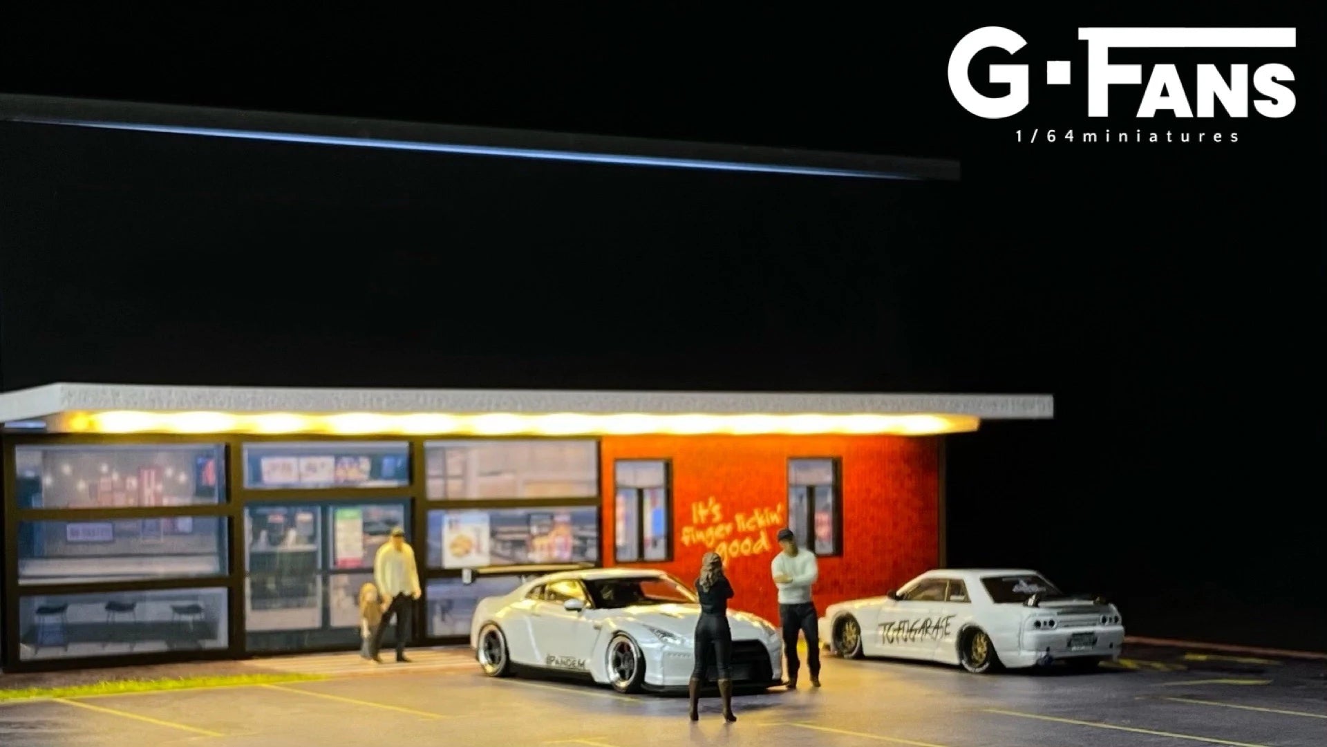 1:64 Scale Diorama Car Garage Model