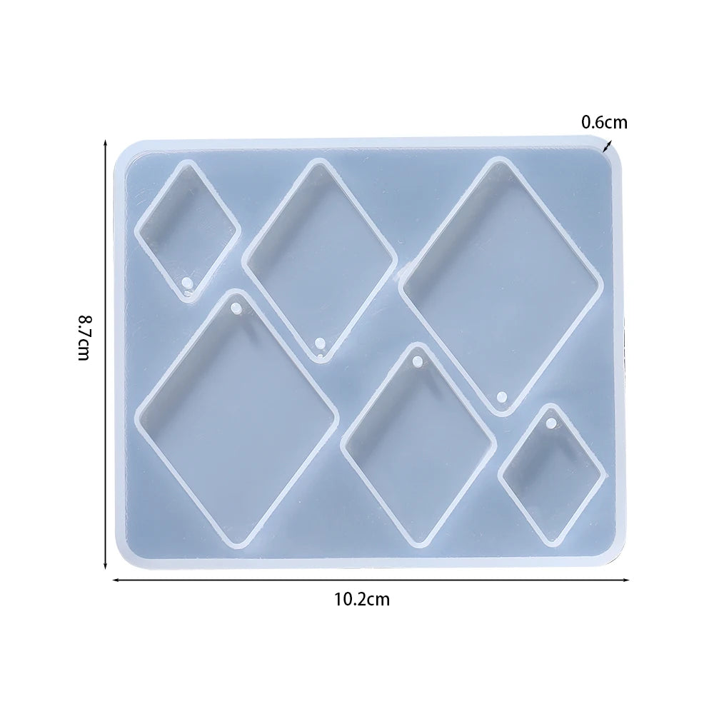 Geometric Silicone Mold for Earrings & Pendants