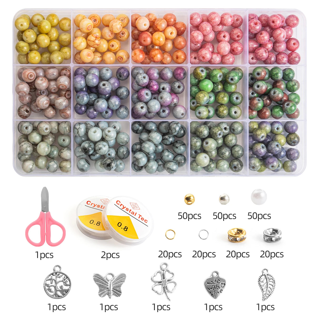 Glass Beads Bracelet Making Kit