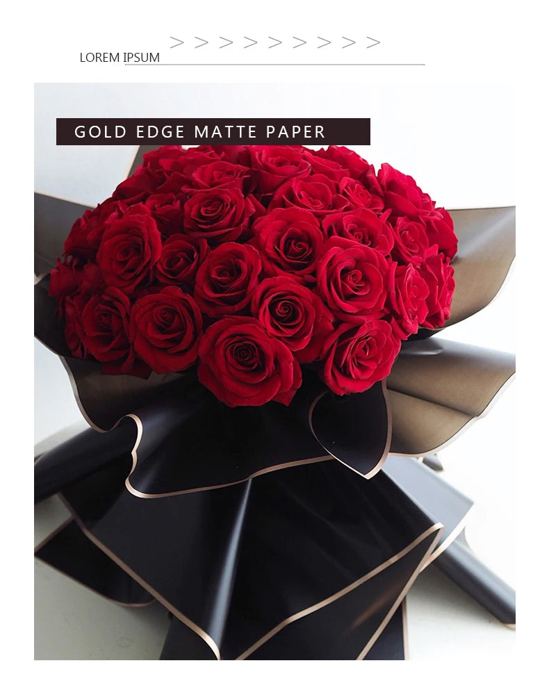 10 Sheets Waterproof Flower Wrapping Paper