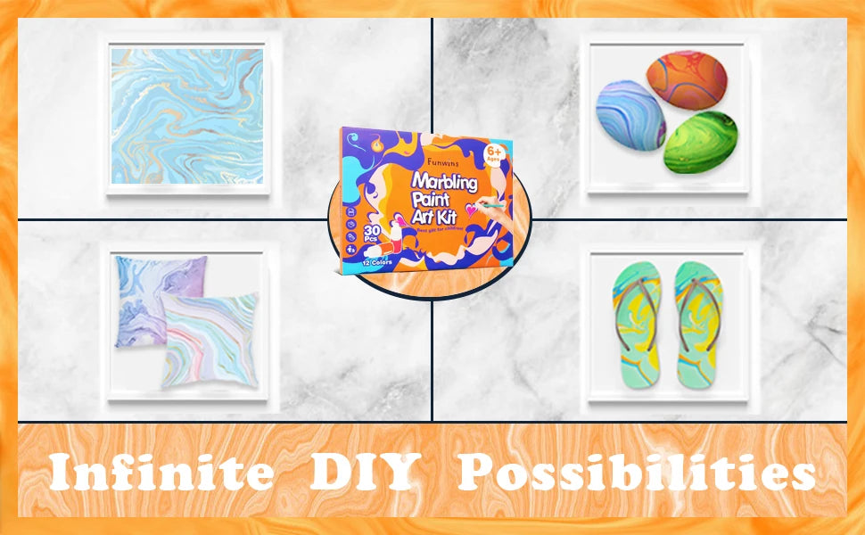 Kids Marble Painting Kit
