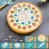 Handmade DIY Mosaic Cup Mat – Bamboo Heart & Square Coaster Craft Kit, Parent-Child Educational Creative Handicraft Toys