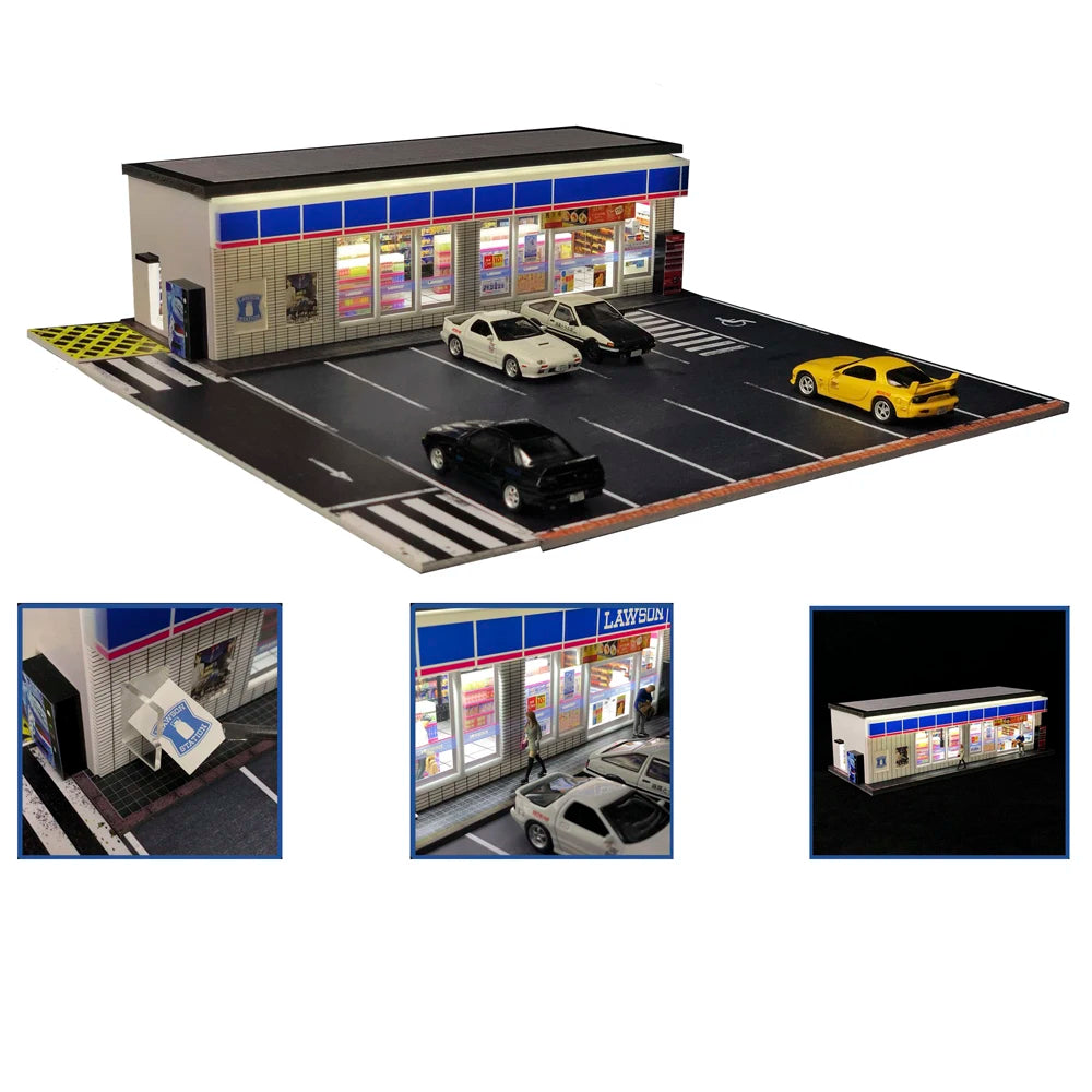 1:64 Scale Diorama Car Garage Model