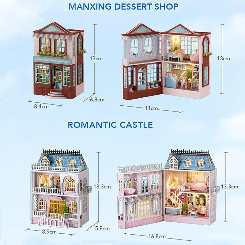 DIY Mini Wooden Dollhouse Kit