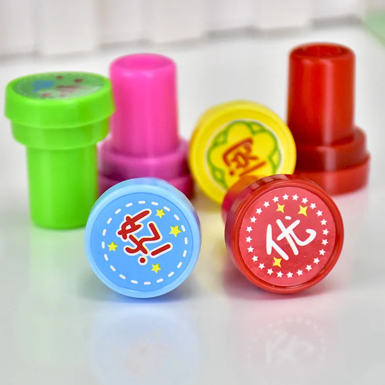 10pcs Assorted Self-Inking Stamps for Kids