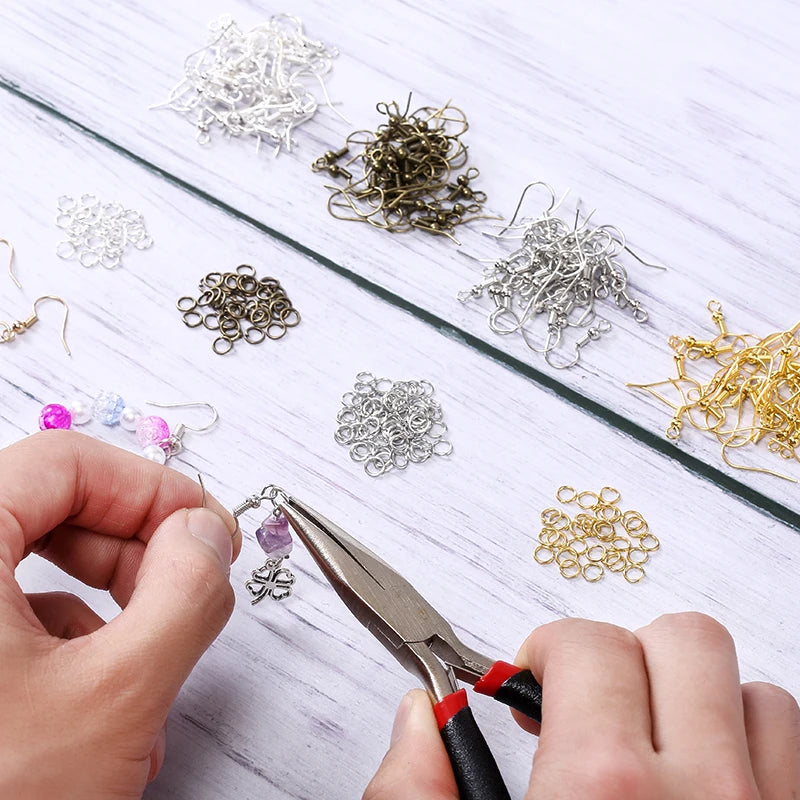 300pcs Earring Making Kit with Hooks, Rings & Backs