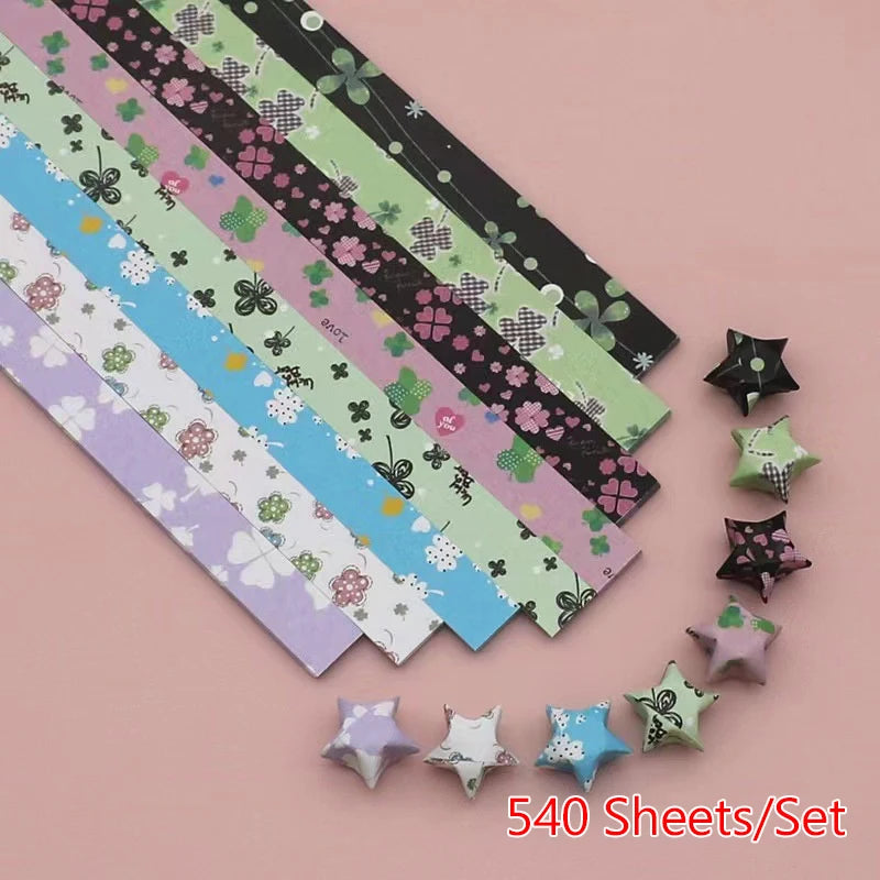 540 Sheets Lucky Star Origami Paper Strips