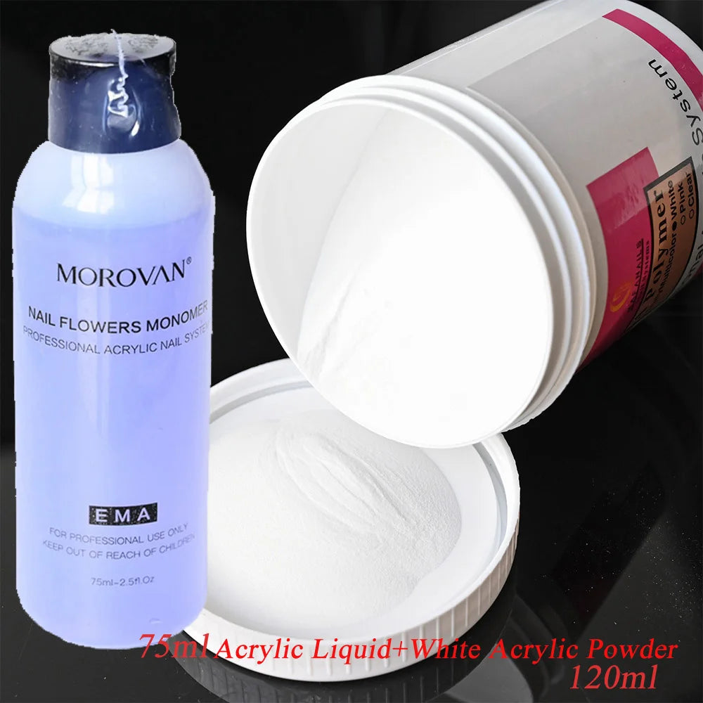120ml EMA Acrylic Liquid & Pink Builder Powder Set