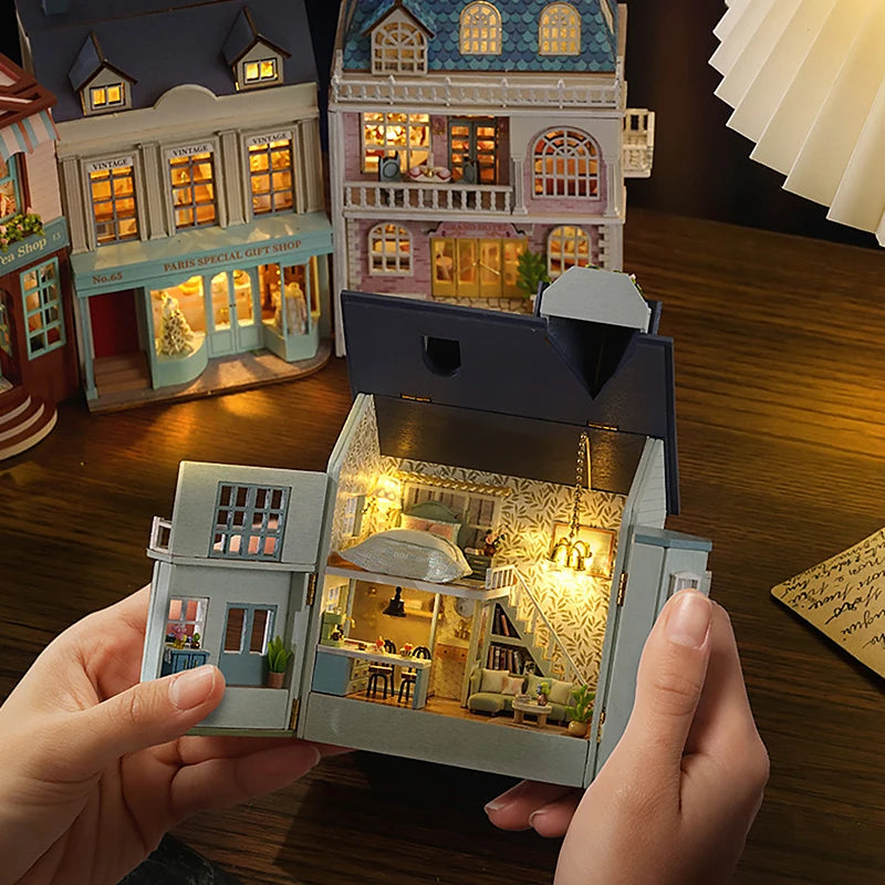 DIY Mini Wooden Dollhouse Kit
