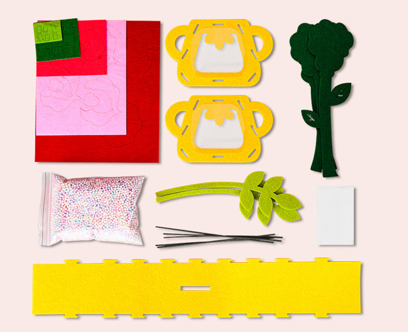 DIY Montessori Flower Toy Craft Set