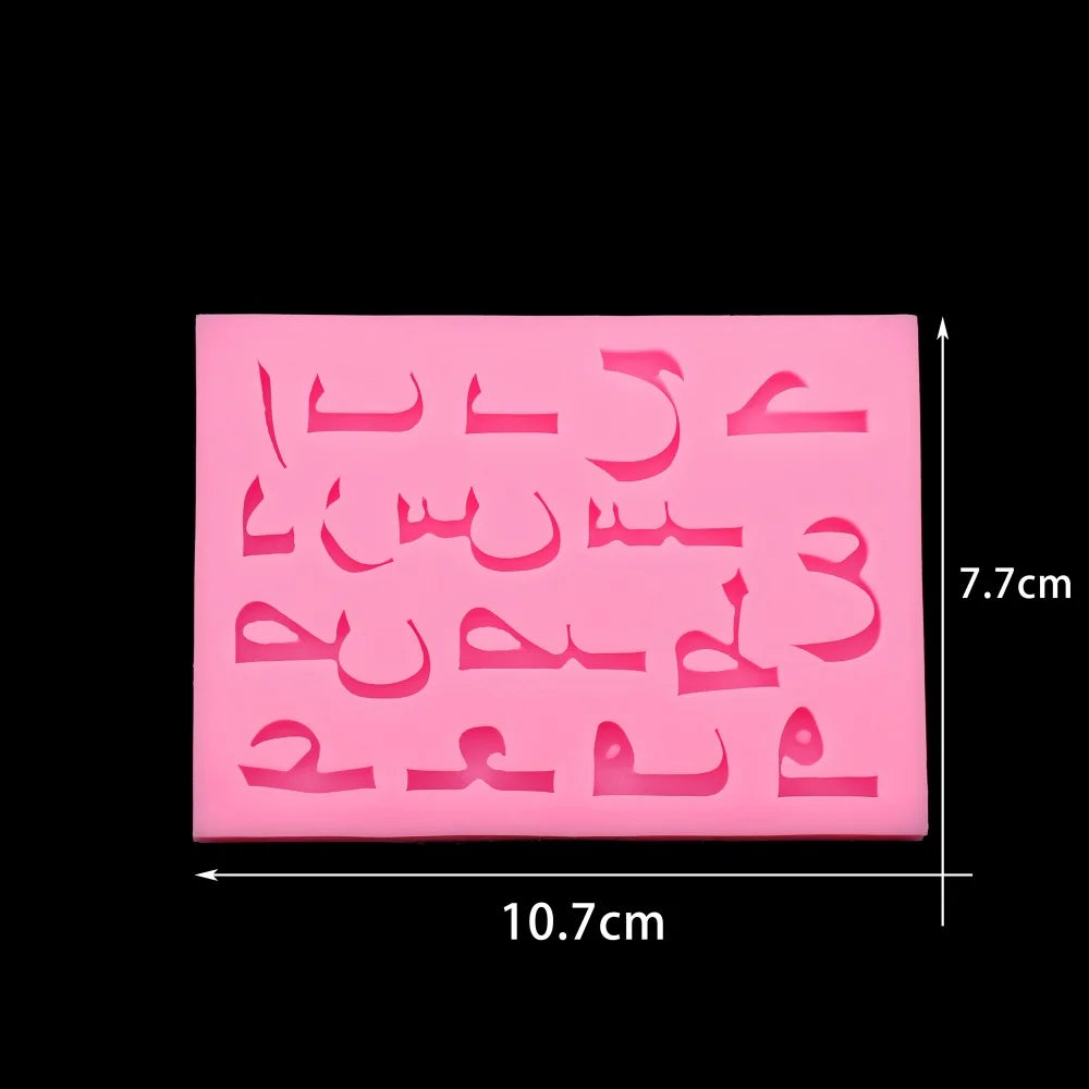 Alphabet & Number Silicone Resin Molds