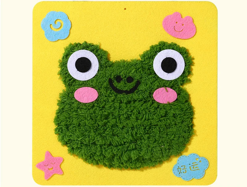 Cartoon Animal Punch Needle Embroidery Kit